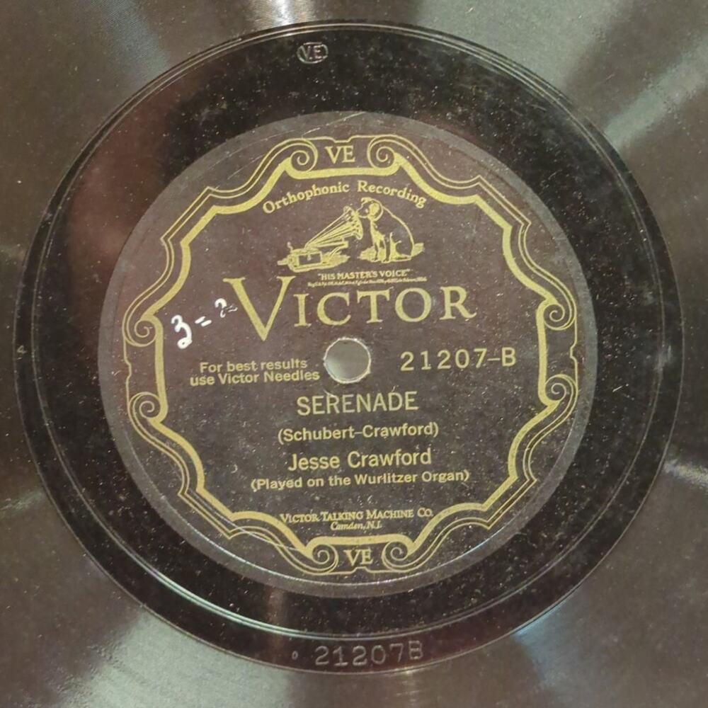Vintage 78 Record LP Album Disc Shellac  Vinyl Jesse Crawford 21207